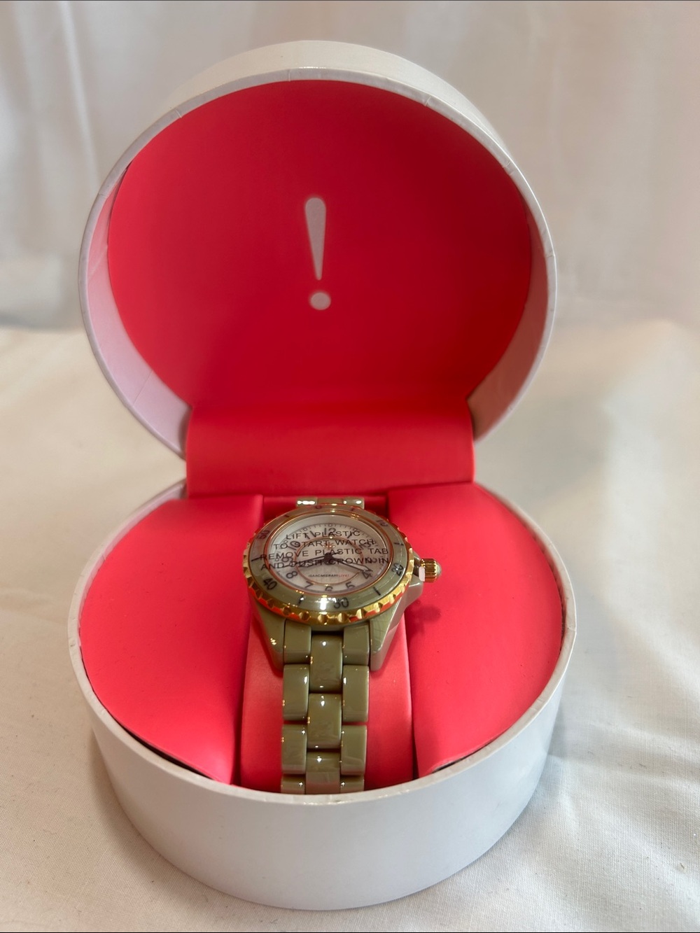 Isaac Mizrahi Gold Tone Bracelet Watch